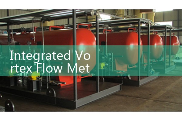 Integrated vortex flowmeter